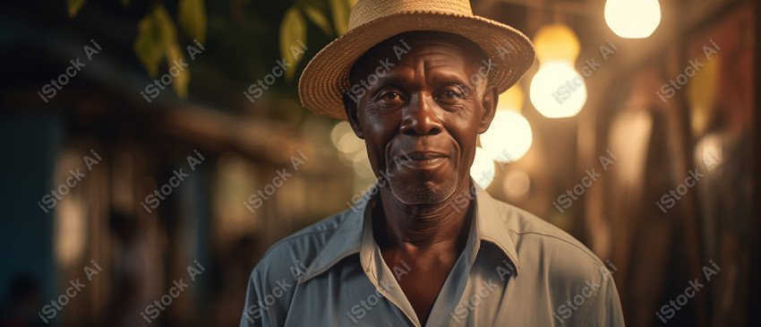 Cinematic, Portrait Photo, a merchant from African, Generated with AI (17)