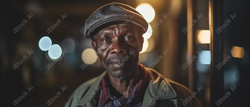 Cinematic, Portrait Photo, a merchant from African, Generated with AI (10)