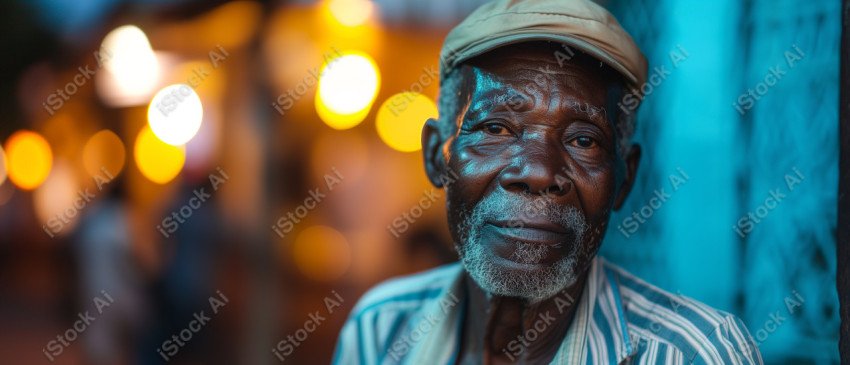 Cinematic, Portrait Photo, a merchant from African, Generated with AI (16)