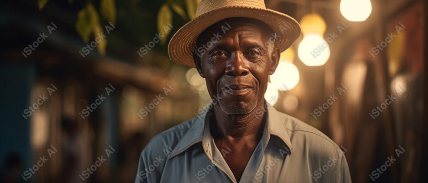 Cinematic, Portrait Photo, a merchant from African, Generated with AI (7)