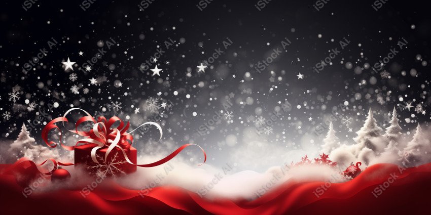 Background for card with Christmas decoration