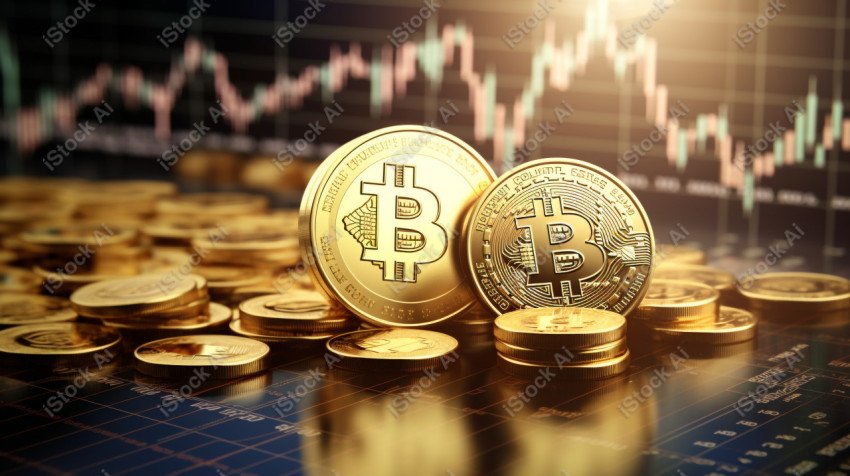 Stock or currency market financial exchange, Cryptocurrency gold