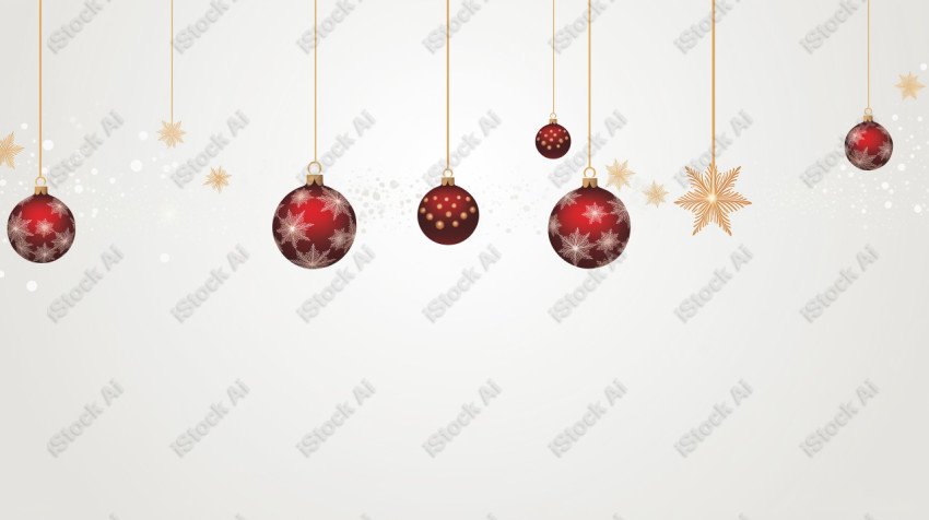 Christmas background template decorated with sweets