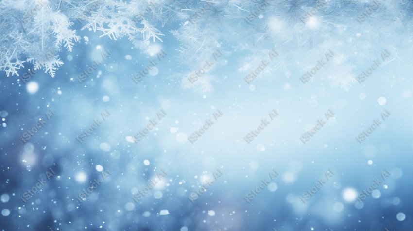 Blue winter christmas background for design