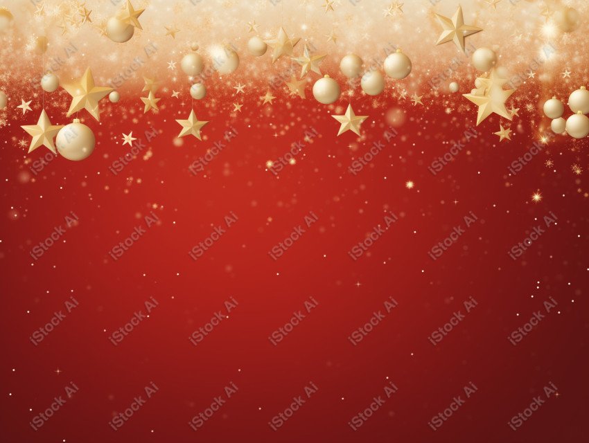 Christmas red background with decorative design