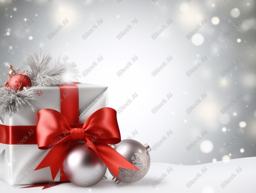 Merry christmas christian holiday background with ribbon