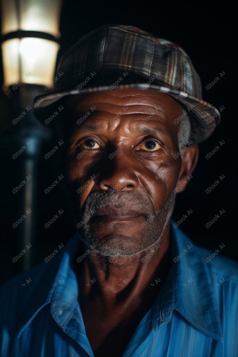 Cinematic, Portrait Photo, a merchant from African, Generated with AI (12)