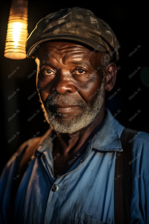 Cinematic, Portrait Photo, a merchant from African, Generated with AI (11)