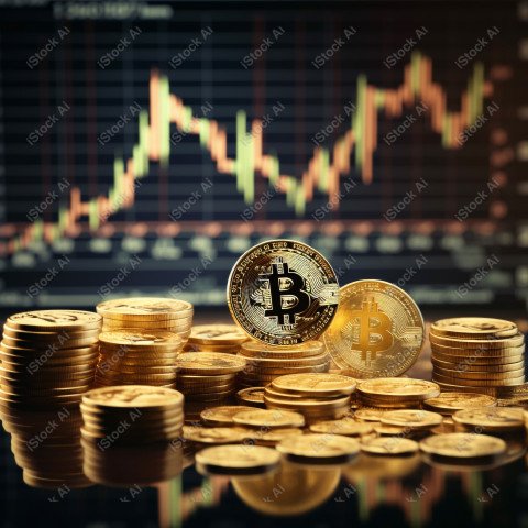 Stock or currency market financial exchange, Cryptocurrency gold