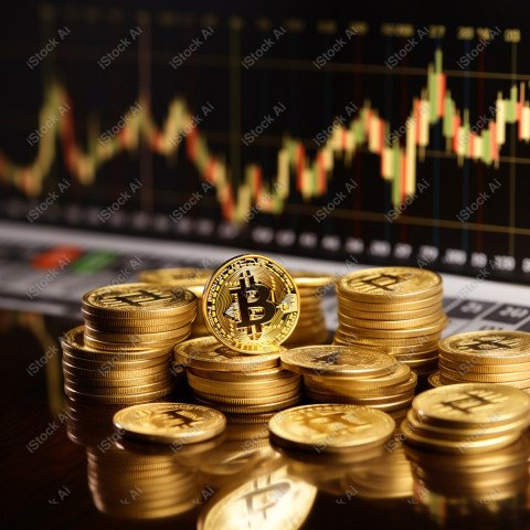 Stock or currency market financial exchange, Cryptocurrency gold