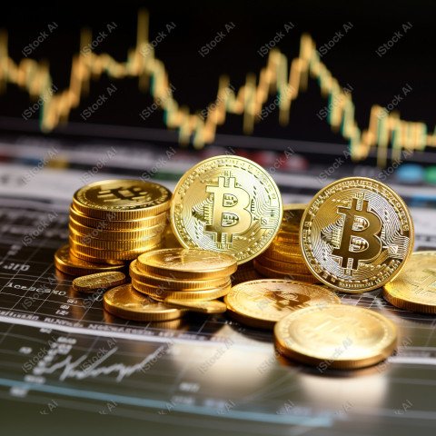 Stock or currency market financial exchange, Cryptocurrency gold