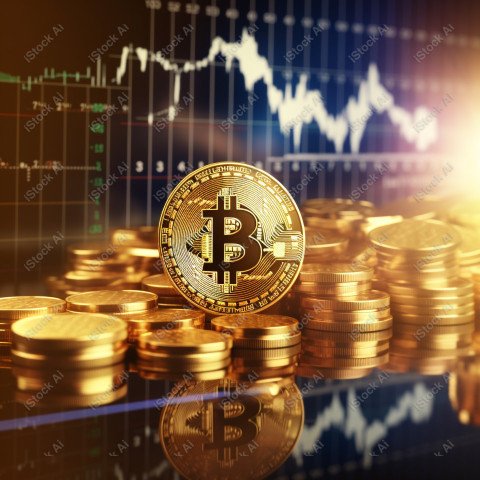 Stock or currency market financial exchange, Cryptocurrency gold