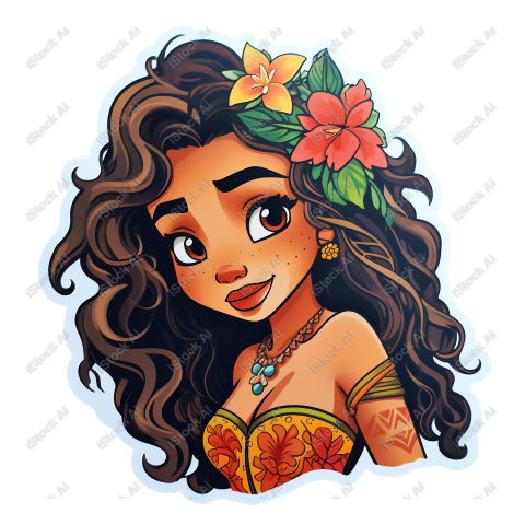 Princess Afro sticker  (9)