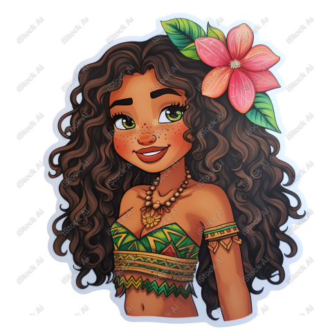 Princess Afro sticker  (6)