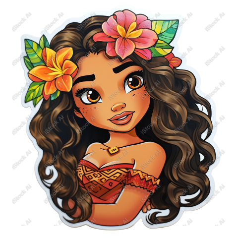 Princess Afro sticker  (14)