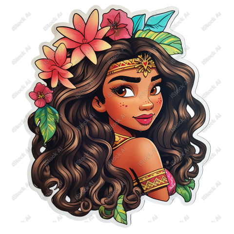 Princess Afro sticker  (10)