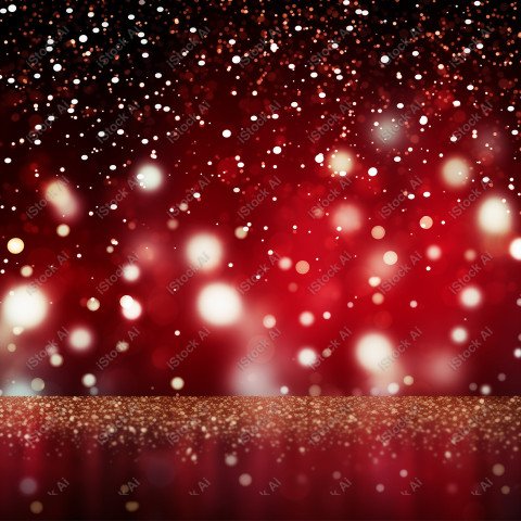 A beautiful background with beautiful Christmas balls and snow