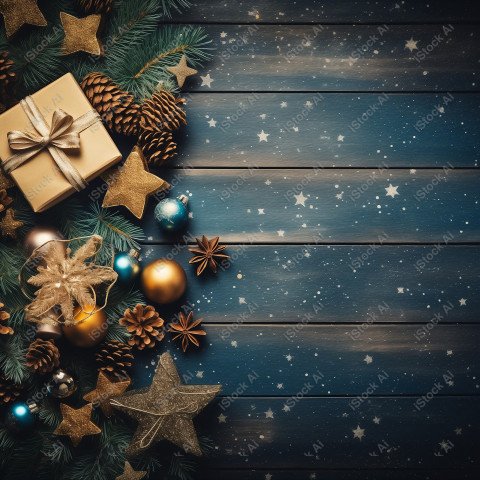 Christmas bright wood background with beautiful texture