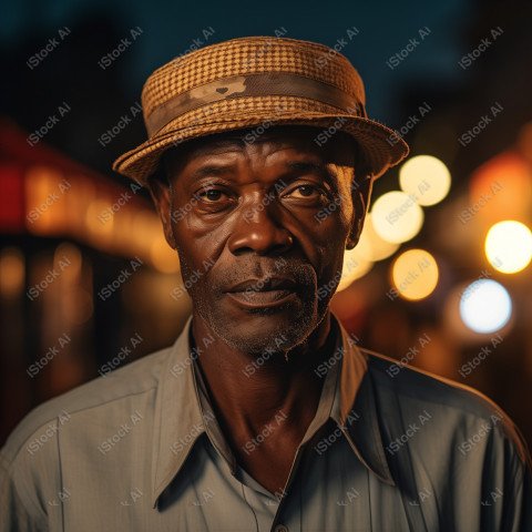 Cinematic, Portrait Photo, a merchant from African, Generated with AI (9)