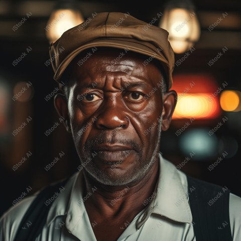 Cinematic, Portrait Photo, a merchant from African, Generated with AI (4)