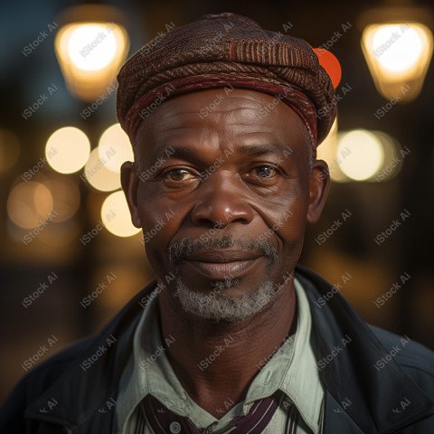 Cinematic, Portrait Photo, a merchant from African, Generated with AI (13)